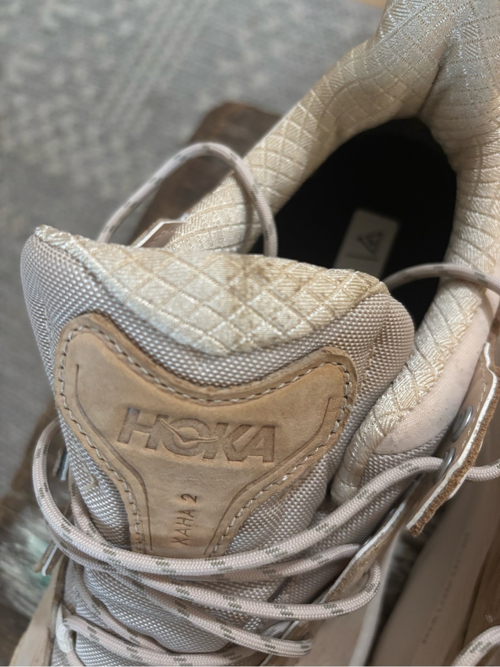 Hoka One One Kaha 2 low GTX gore-Tex oak beige hiking shoe - Picture 10 of 11